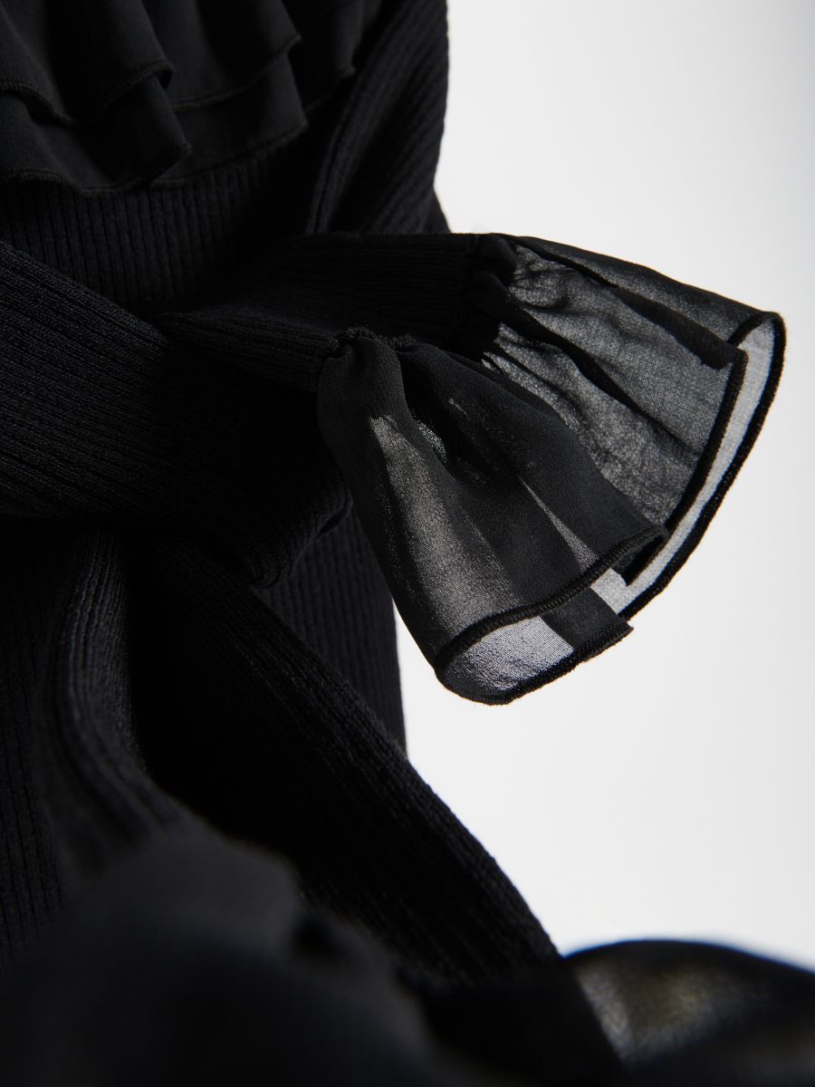Top with frills - black - RESERVED - 5