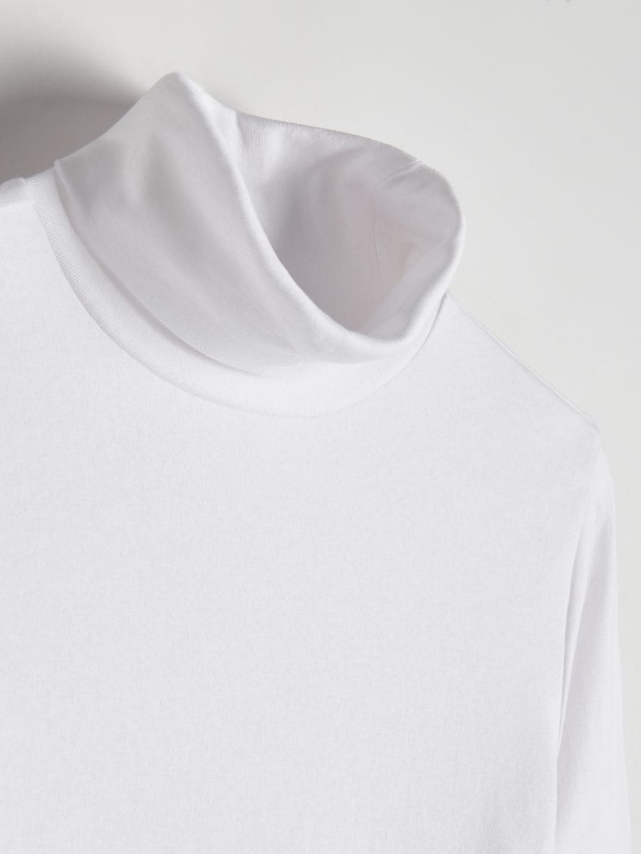 Turtleneck top - white - RESERVED - 4