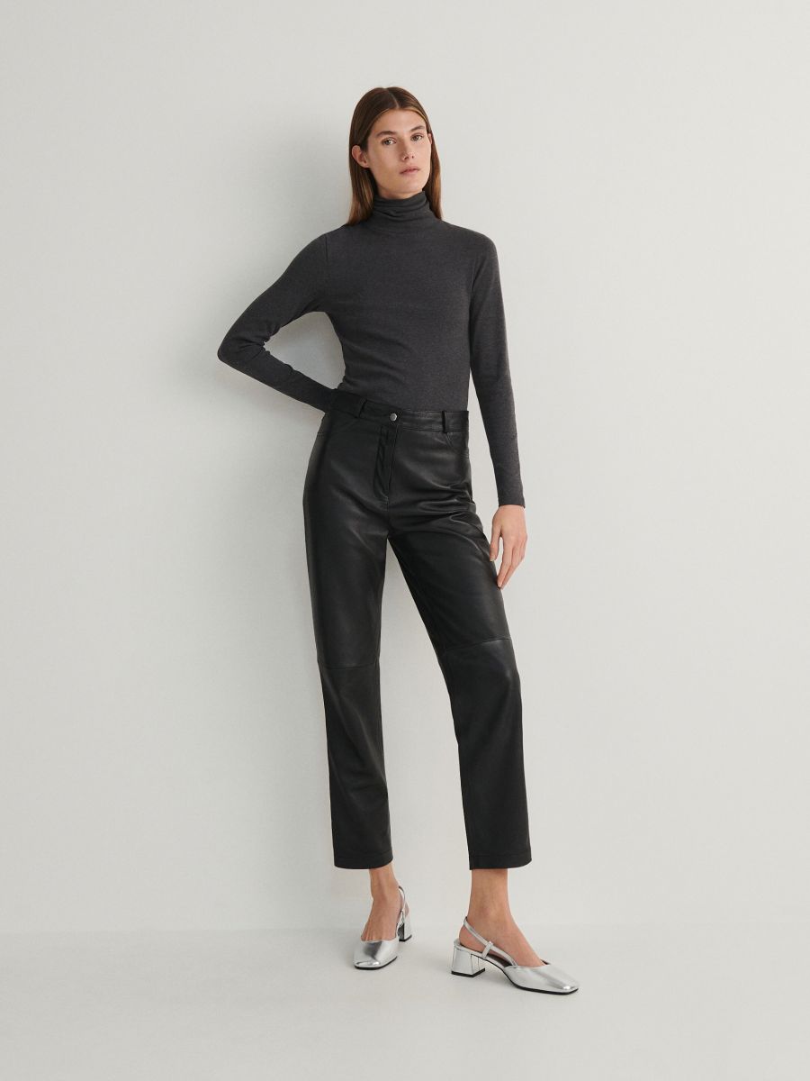 Turtleneck top - light grey - RESERVED - 2