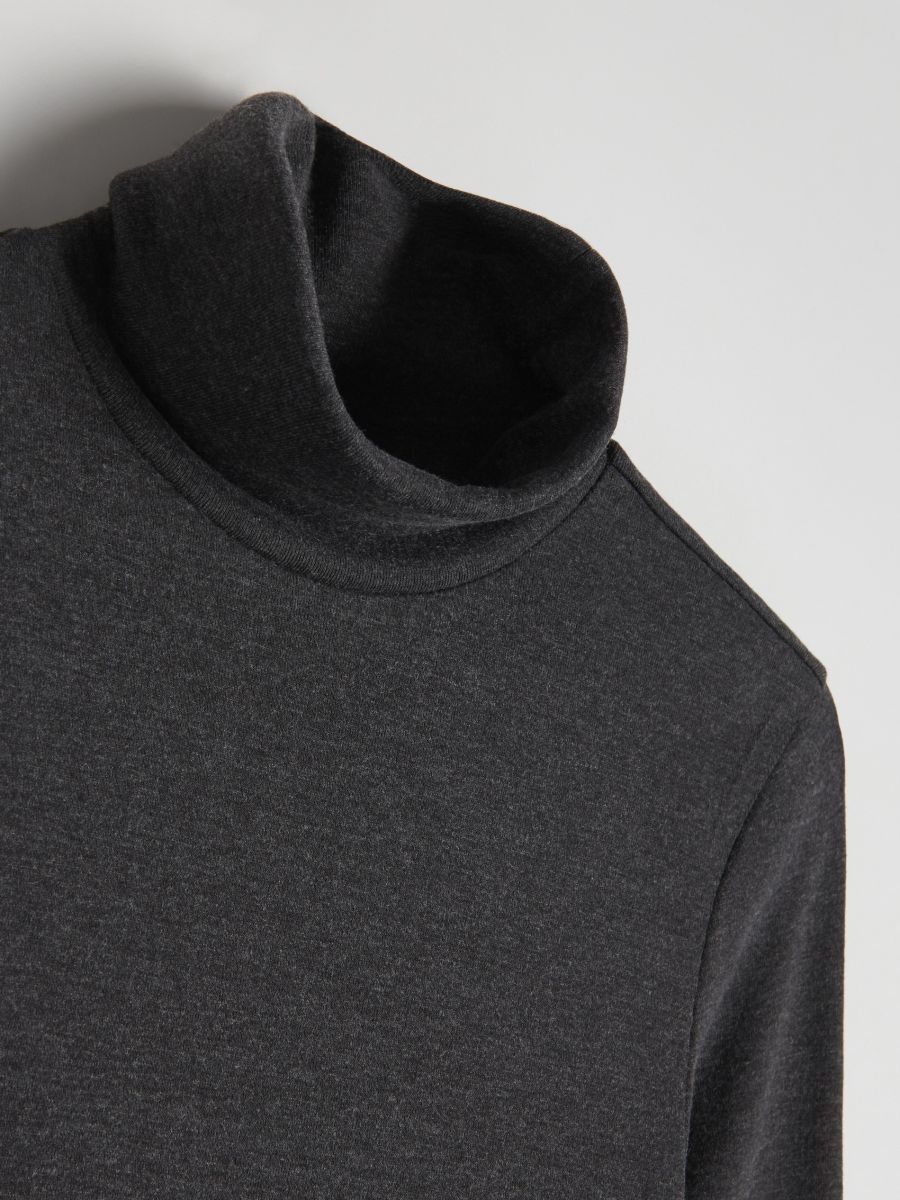 Turtleneck top - light grey - RESERVED - 5