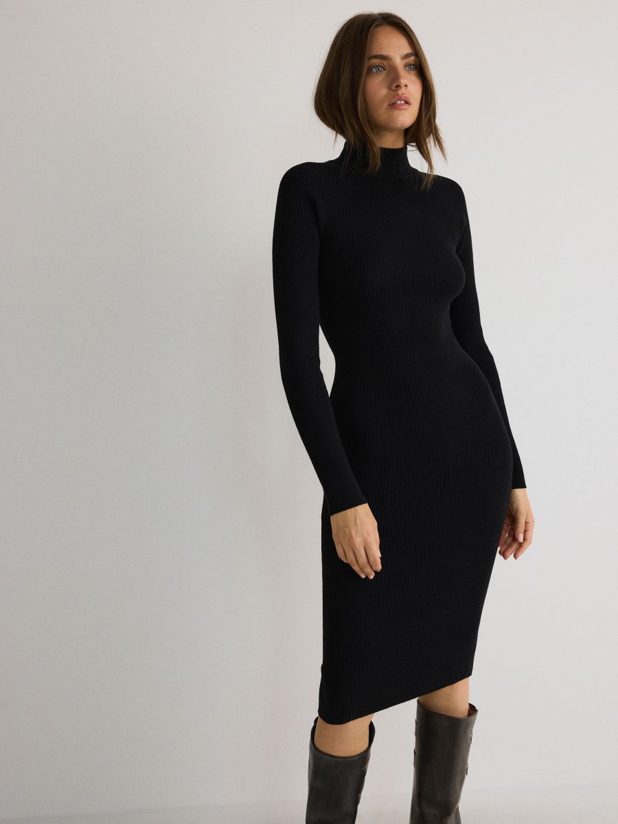 LADIES` DRESS - zwart - RESERVED