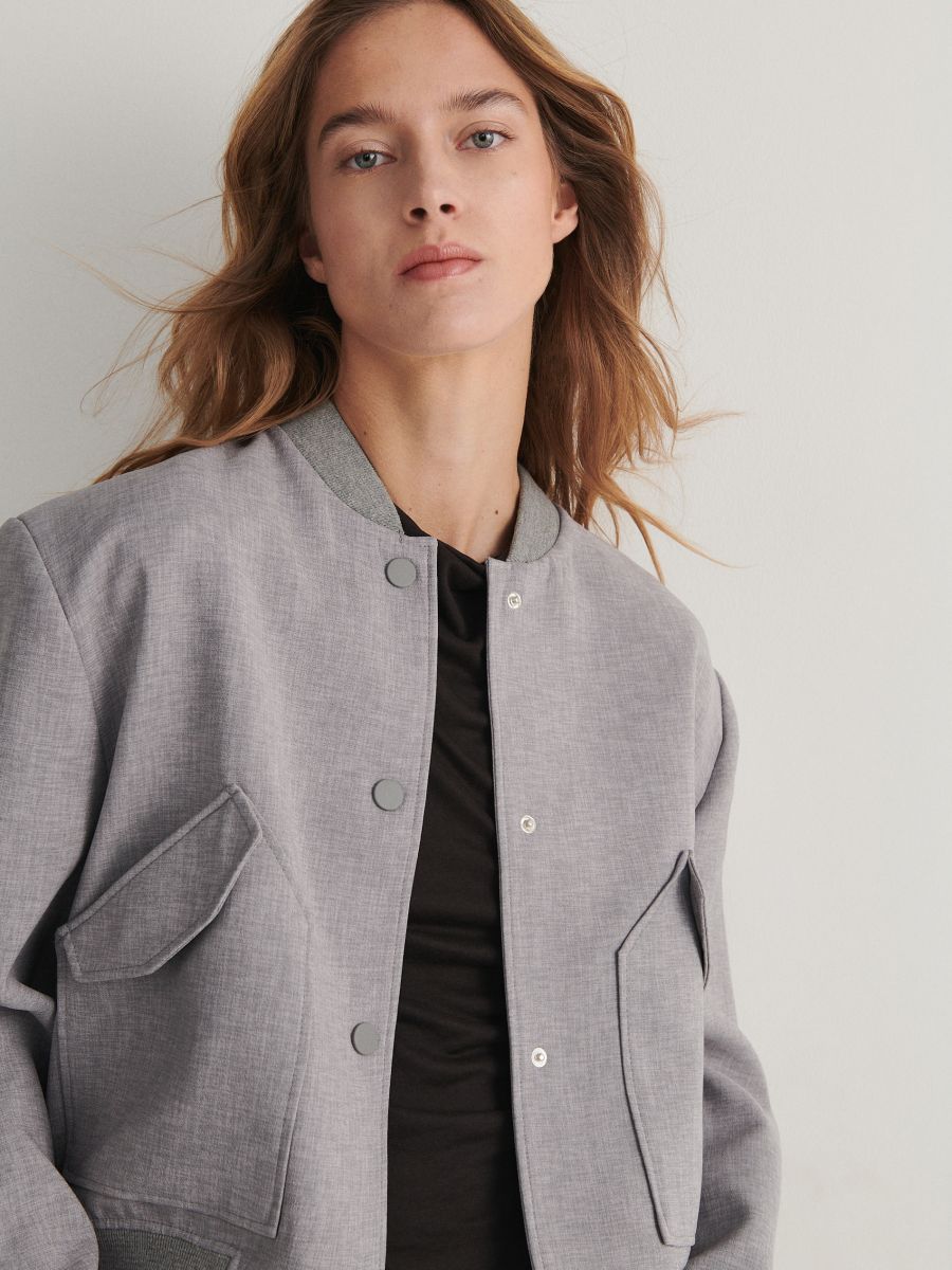 Bomber jacket - mid grey - RESERVED - 2