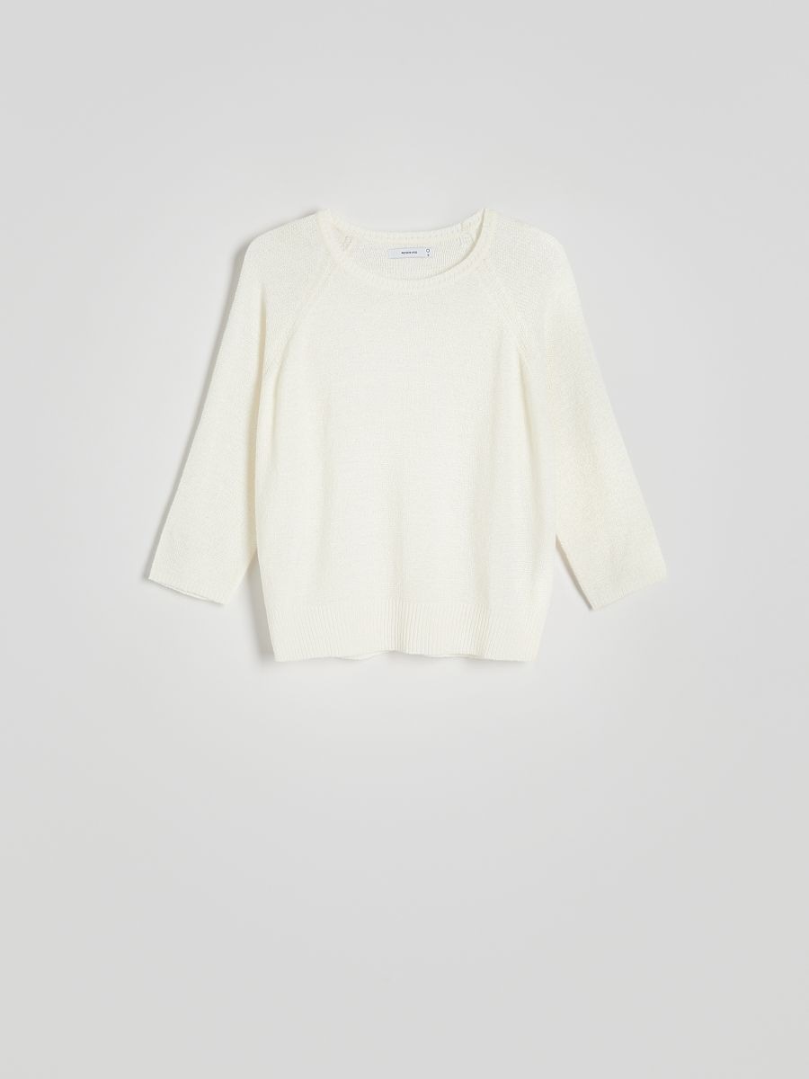 Plain jumper - cream - RESERVED - 4