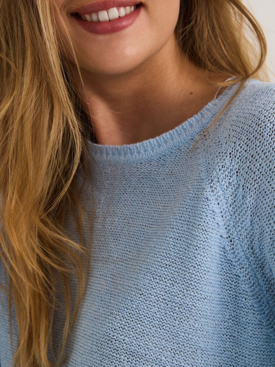 Plain jumper - pale blue - RESERVED - 3