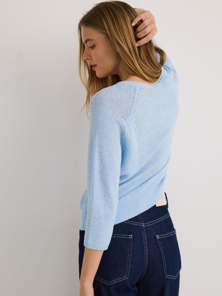 Plain jumper - pale blue - RESERVED - 4