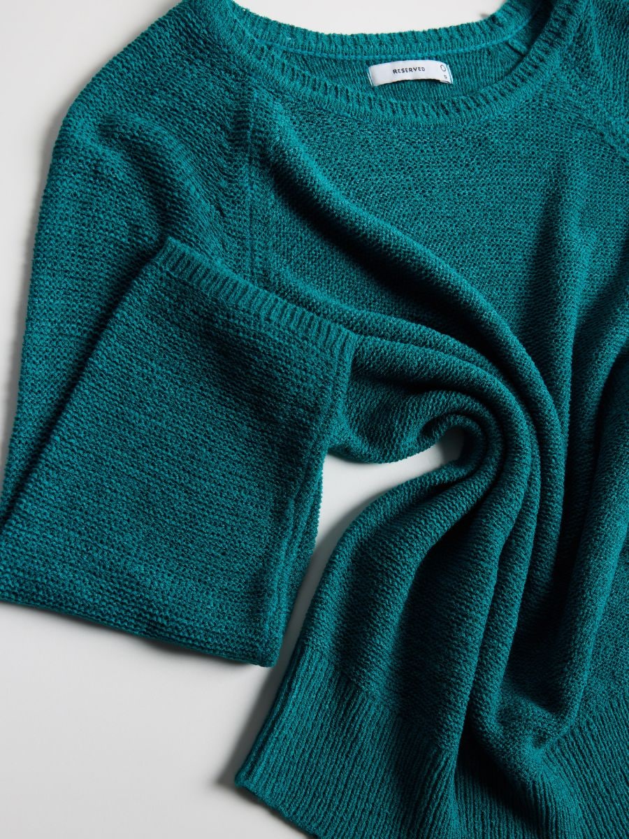 Plain jumper - teal green - RESERVED - 6