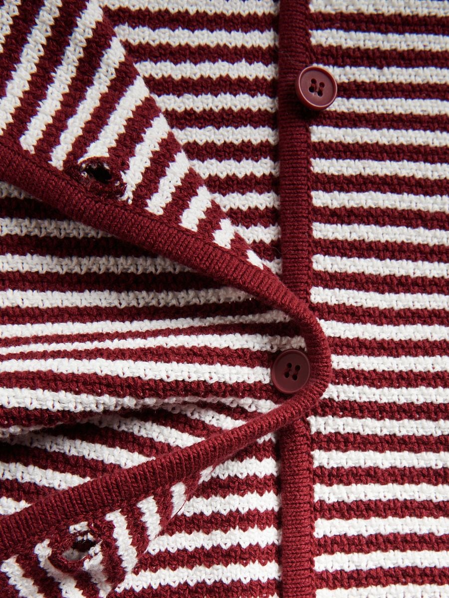 Kurzärmlige Strickjacke - bunt - RESERVED - 6
