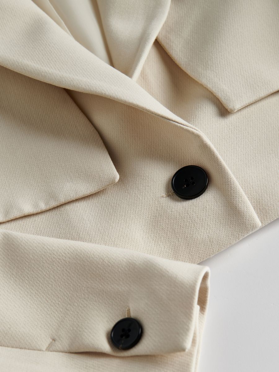 Cropped blazer - beige - RESERVED - 2