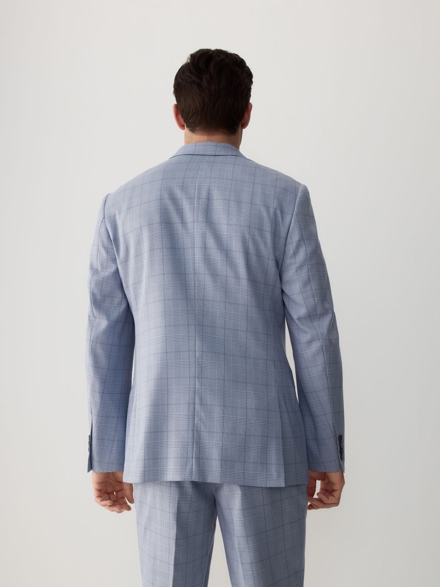 Ternet blazer i slim fit - blå - RESERVED - 5