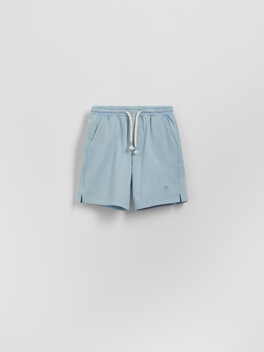 Cotton shorts - pale blue - RESERVED