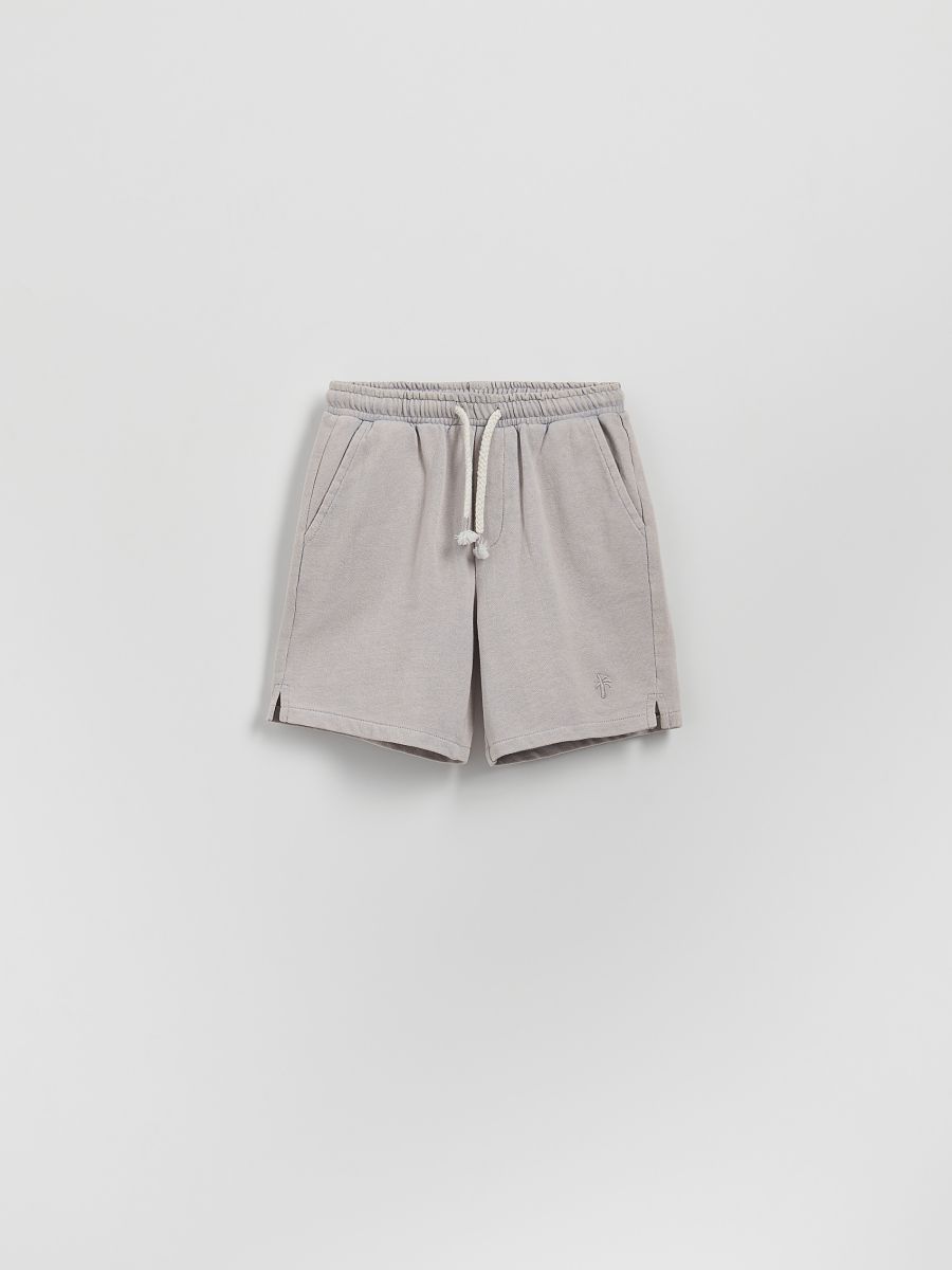 Cotton shorts - light grey - RESERVED