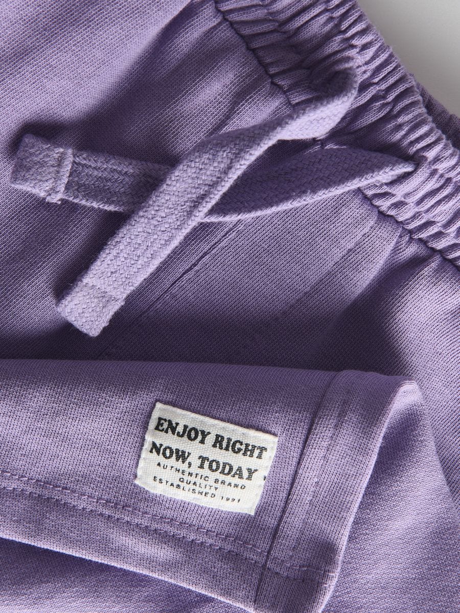 Pantaloncini in cotone - uva - RESERVED - 2