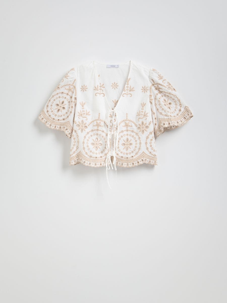 LADIES` BLOUSE - white - RESERVED