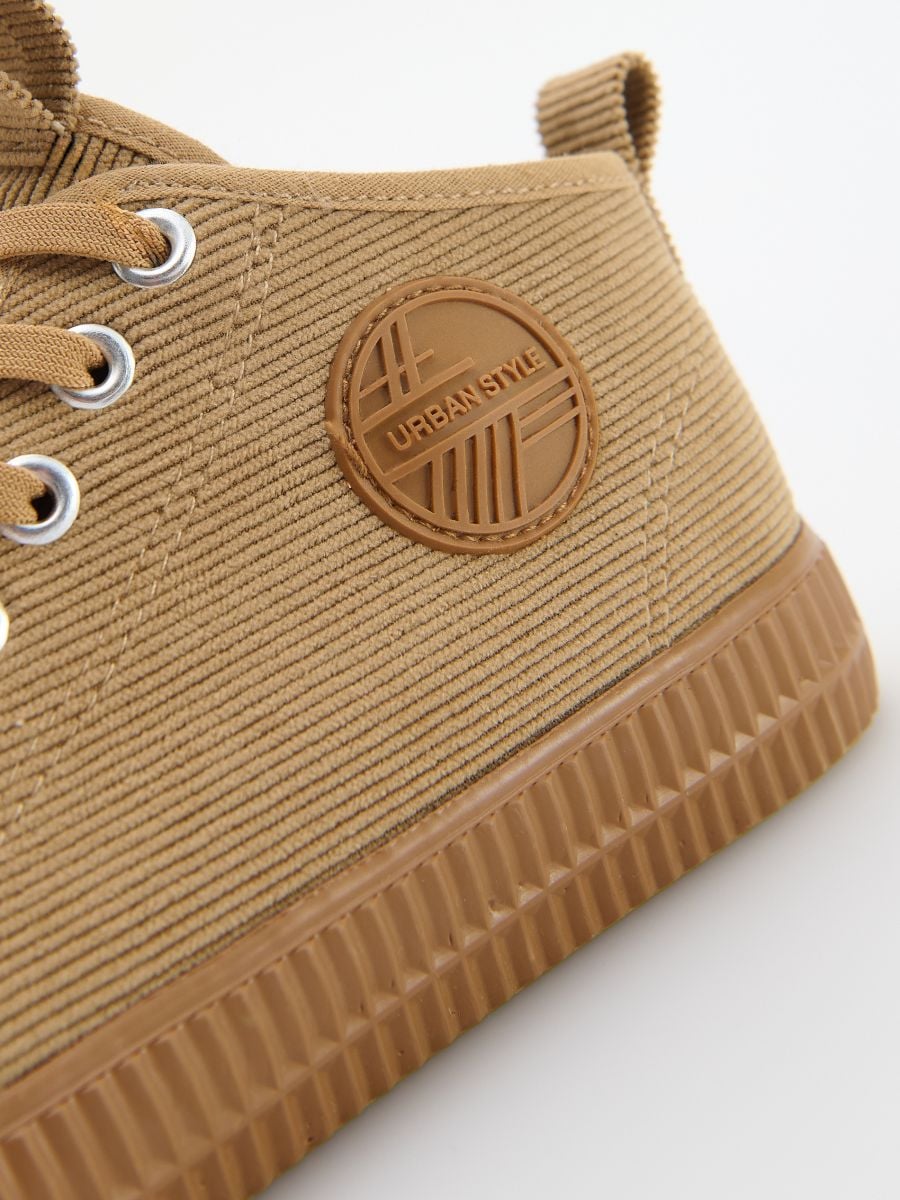 Corduroy trainers - beige - RESERVED - 4