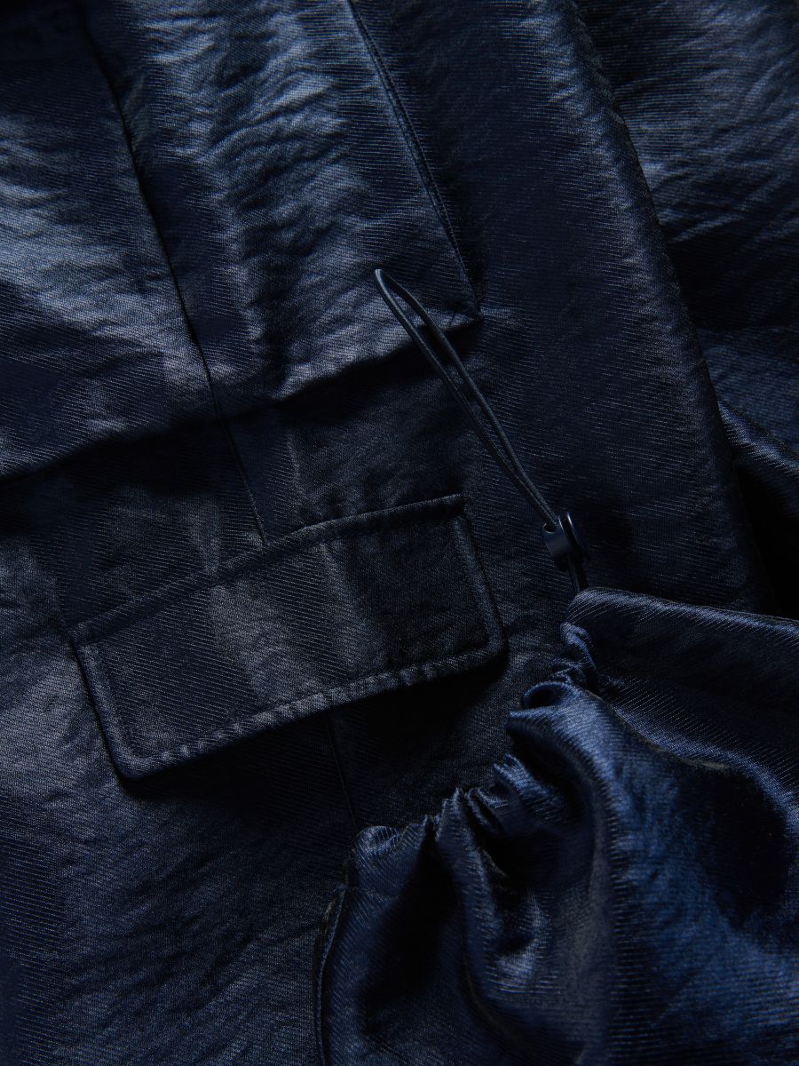 Cargo trousers with decorative pockets - navy - RESERVED - 6