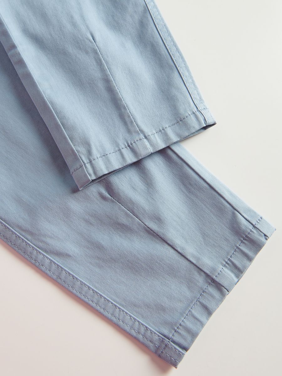 Plain chino trousers - light blue - RESERVED - 4