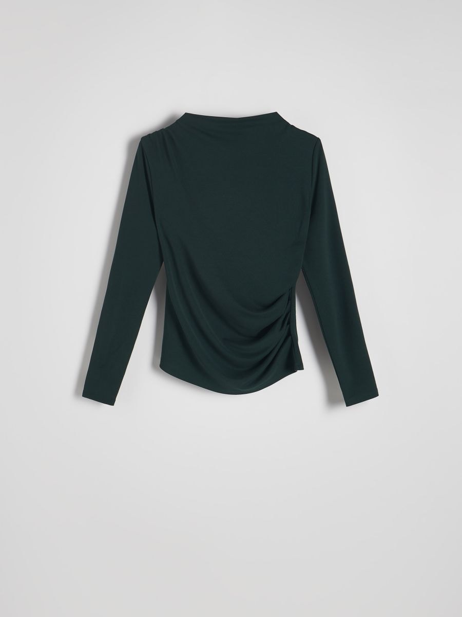 Plain modal rich blouse - teal green - RESERVED - 5