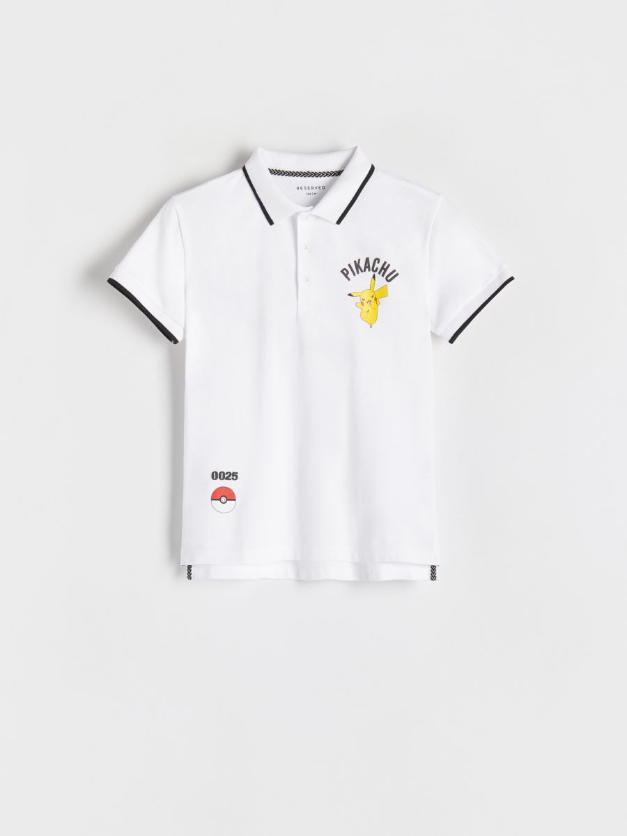Pokémon polo shirt - white - RESERVED