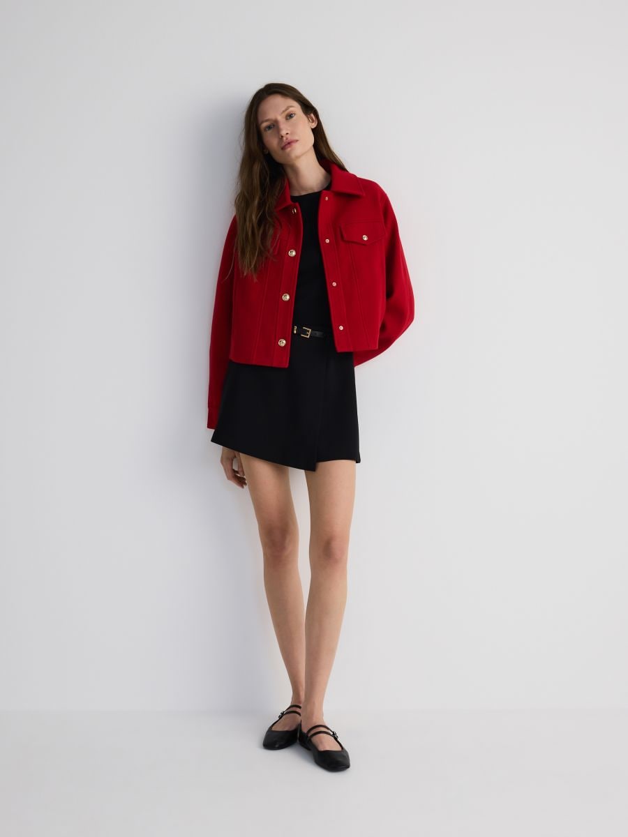 LADIES` OUTER JACKET - red - RESERVED - 2