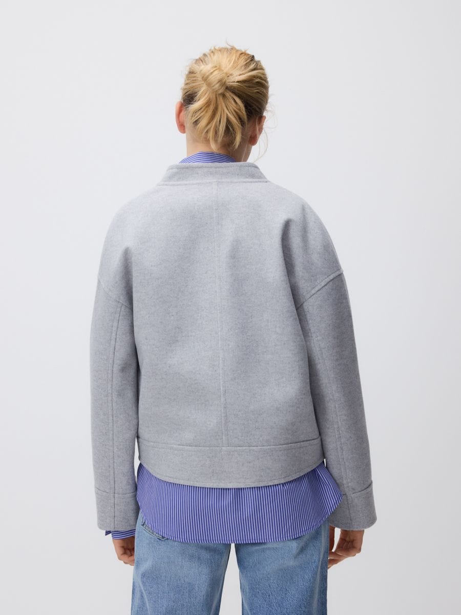 LADIES` OUTER JACKET - light grey - RESERVED - 3