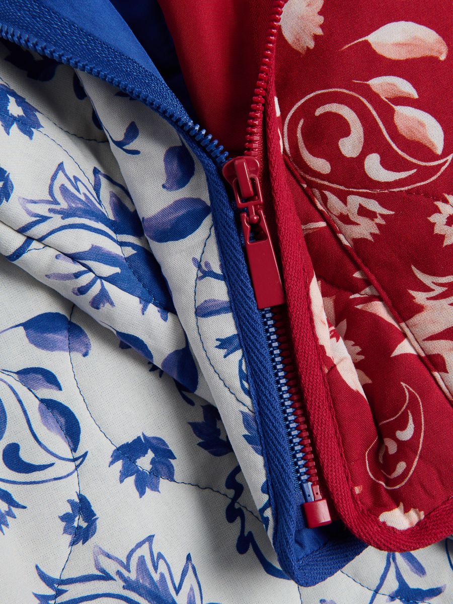 Veste matelassée à imprimé - rouge - RESERVED - 7