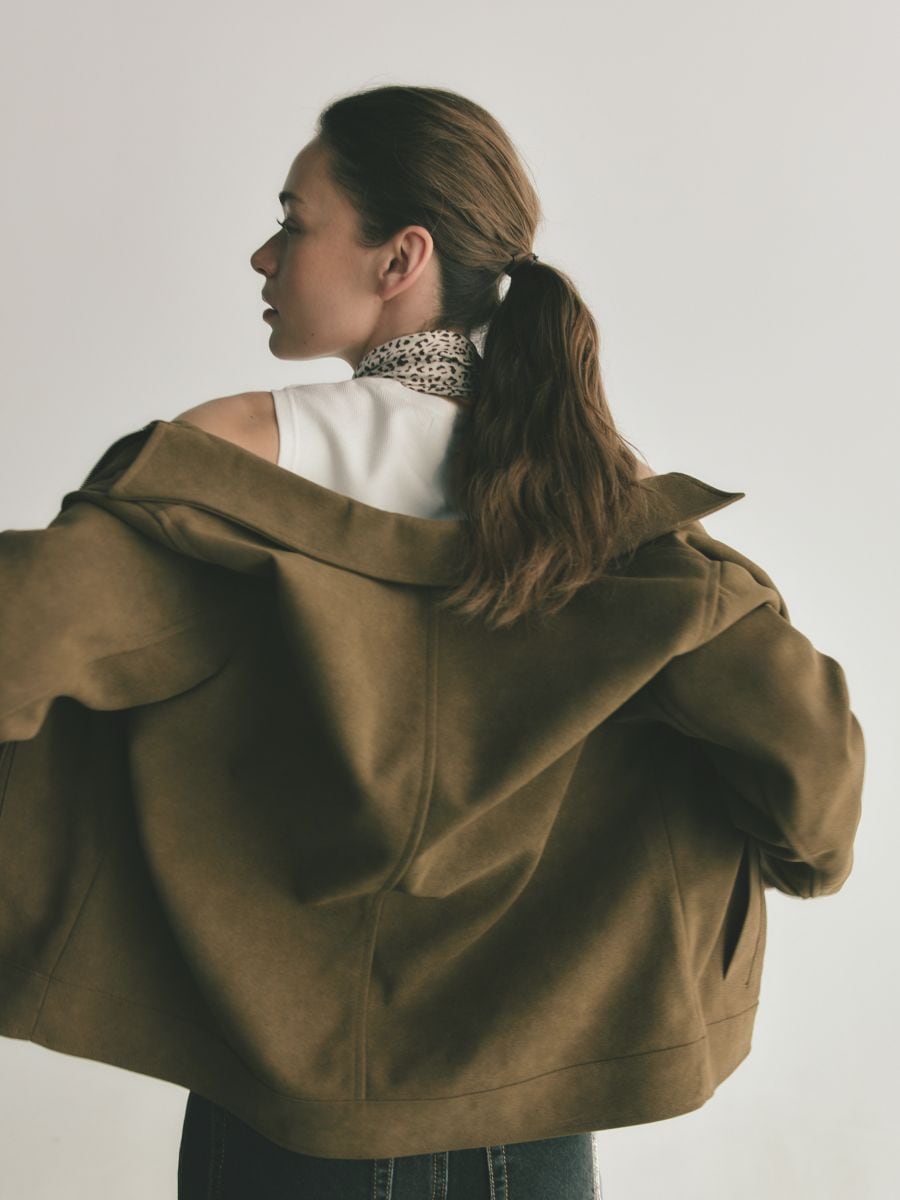 Veste en imitation daim - brun mordoré - RESERVED - 2