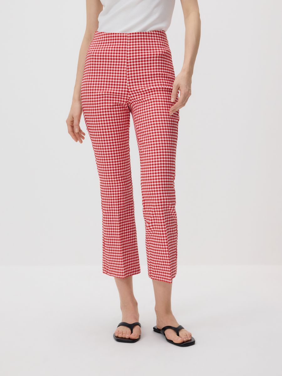 Creased check trousers - red - RESERVED - 5