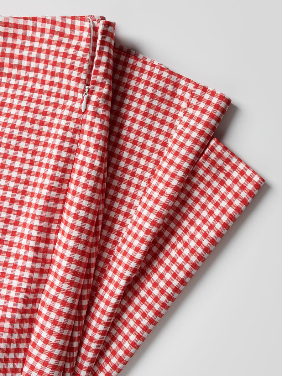 Creased check trousers - red - RESERVED - 2