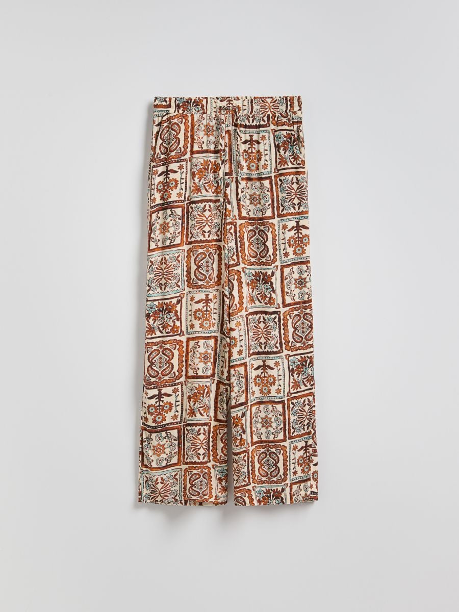 Patterned trousers - multicolor - RESERVED - 4