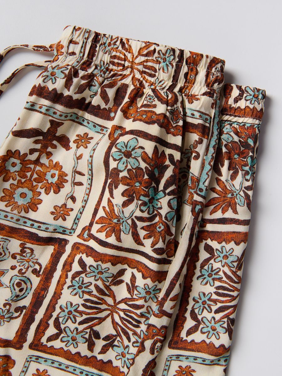 Patterned trousers - multicolor - RESERVED - 5
