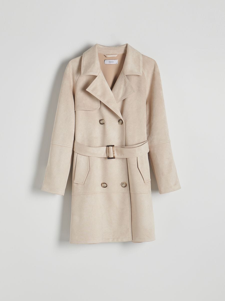 LADIES` COAT - kremna - RESERVED