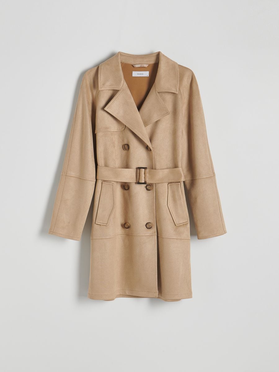 LADIES` COAT - bež - RESERVED