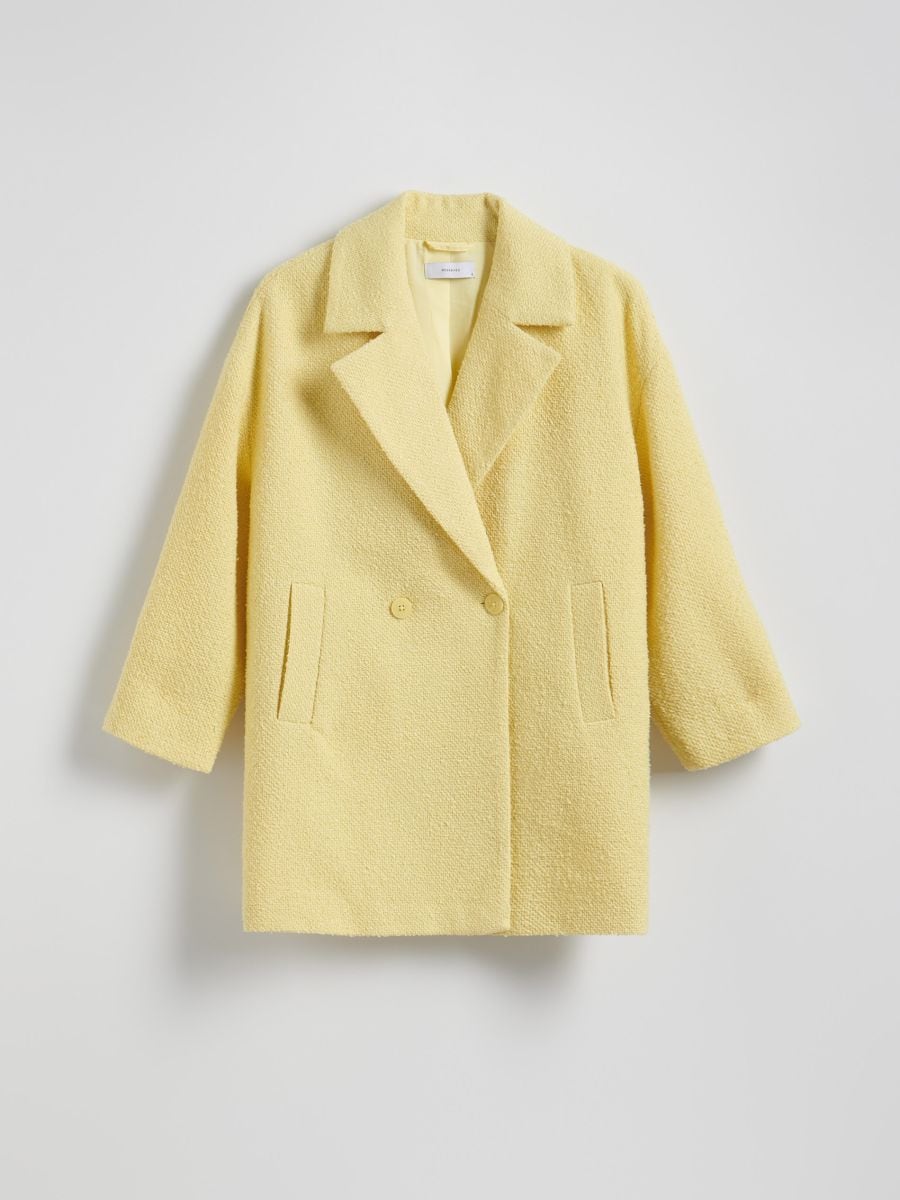 LADIES` COAT - yellow - RESERVED