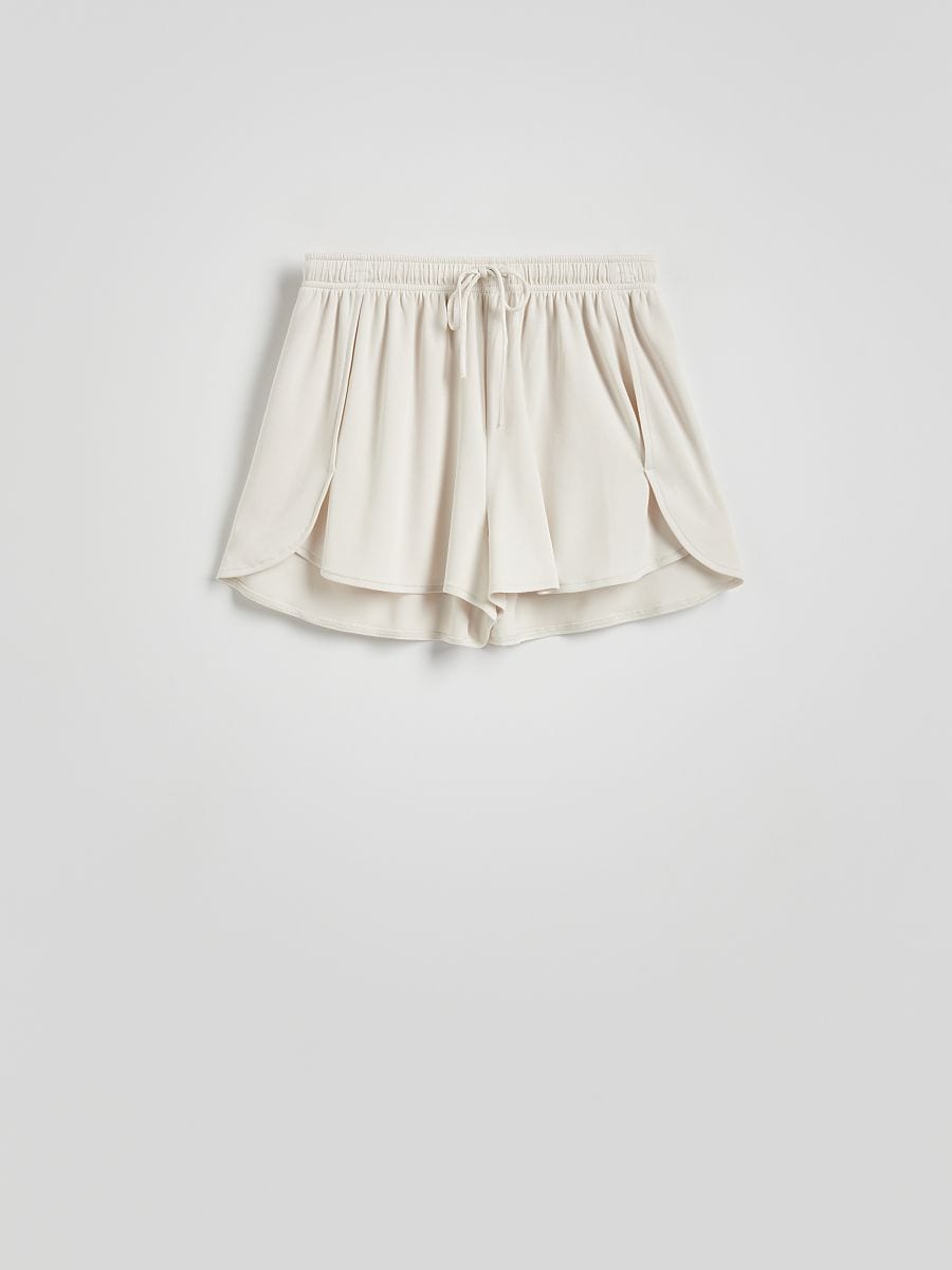 LADIES` SHORTS - beige - RESERVED