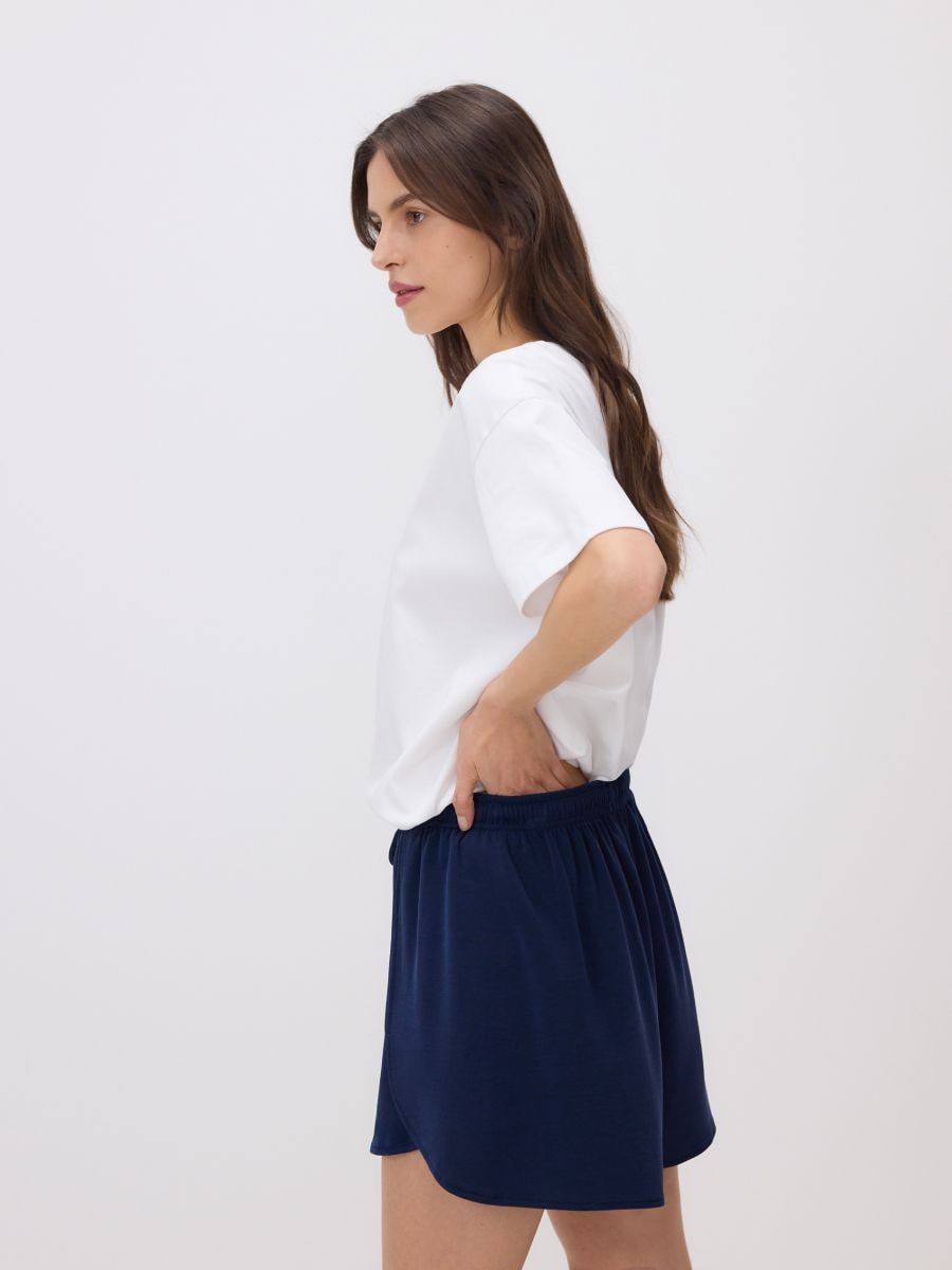 LADIES` SHORTS - navy - RESERVED - 2