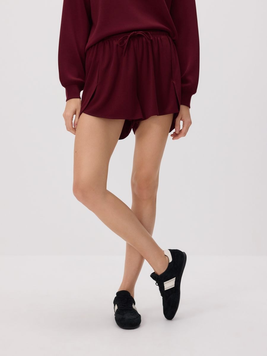 Smooth modal shorts - maroon - RESERVED