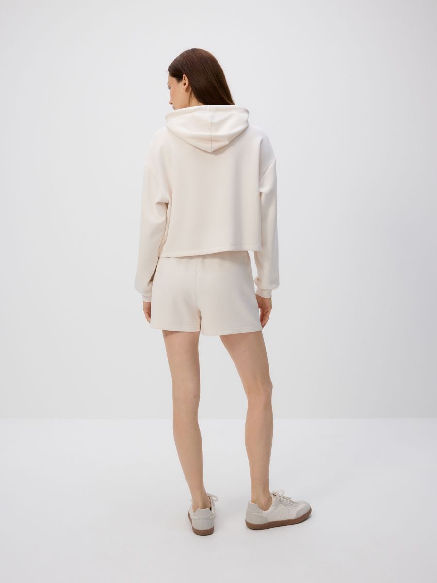 Short met hoog viscosegehalte - crème - RESERVED - 4