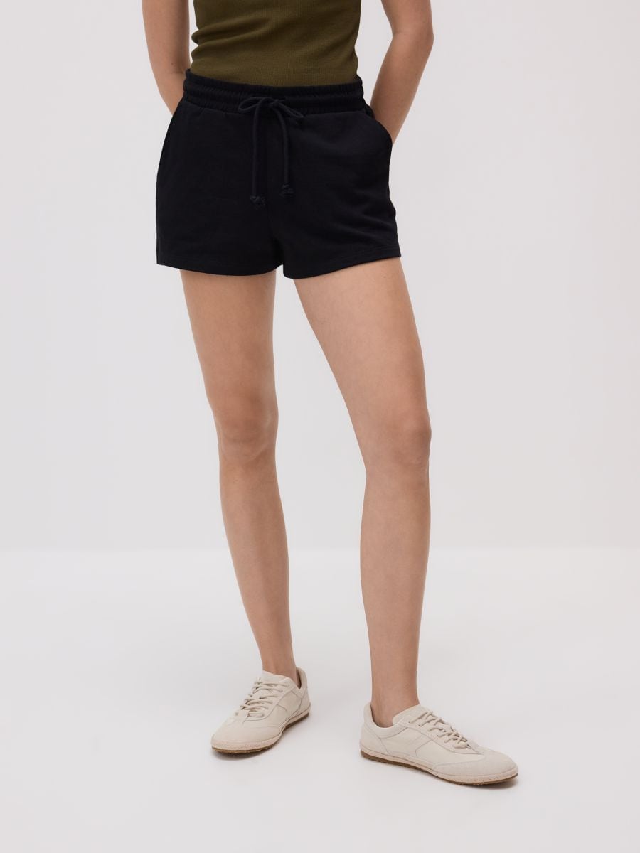 Bomuldsshorts - sort - RESERVED - 2