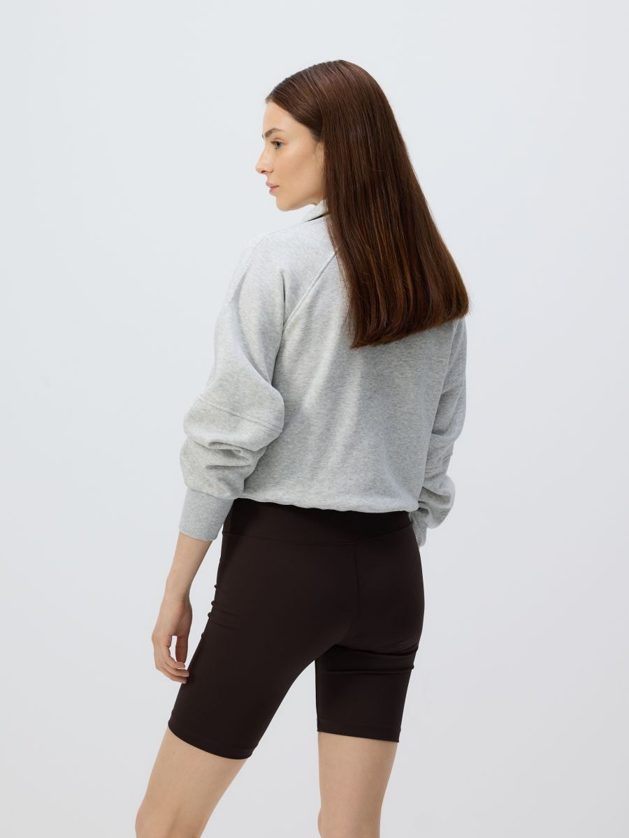 Plain cycling shorts - dark brown - RESERVED - 2
