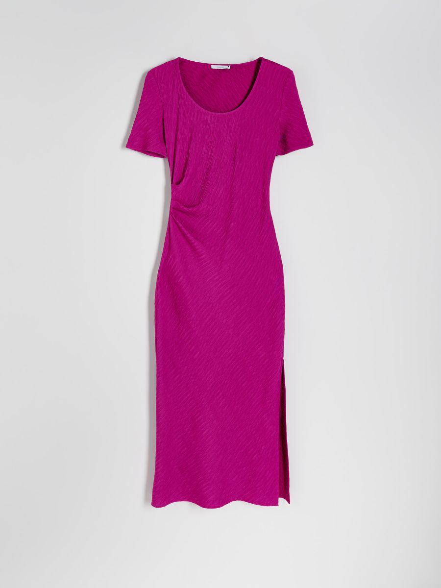 jksI♡U・x・U♡様 Sukienka maxi z wiskozy Kolor fuksja - RESERVED - YH915-43X