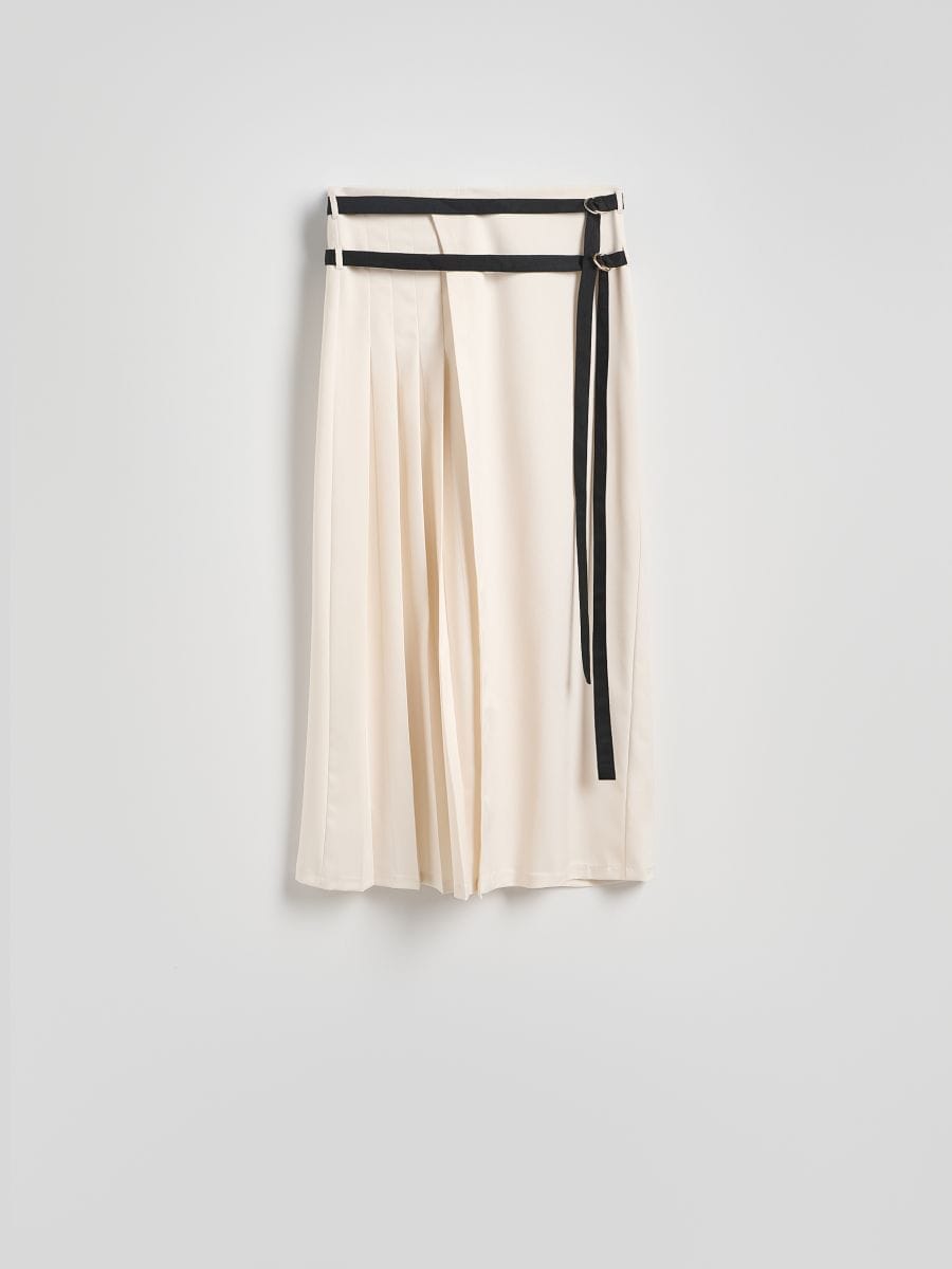 LADIES` SKIRT & BELT - nude - RESERVED