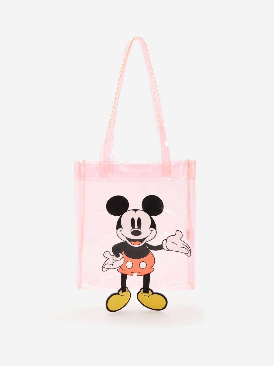 Mediana Mamá Barra oblicua Bolso shopper transparente de Mickey Mouse, RESERVED, YK355-02X