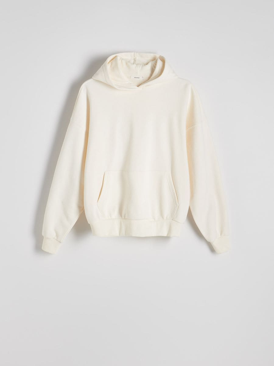 Sweatshirt com capuz - CREME - RESERVED