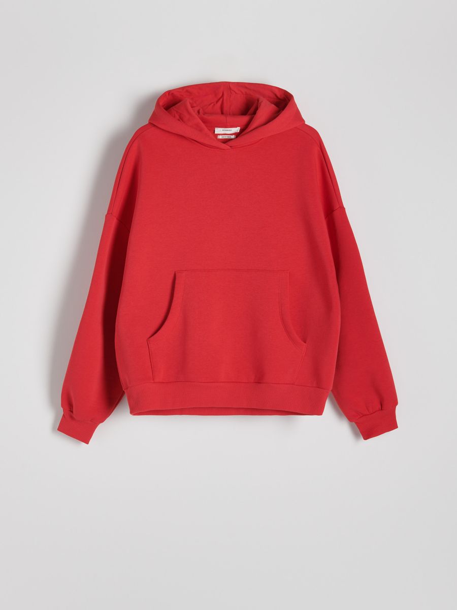 Oversized hoodie red on sale