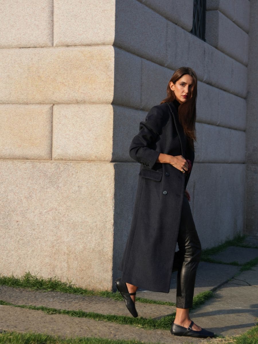 Wool coat - dark grey - RESERVED - 9