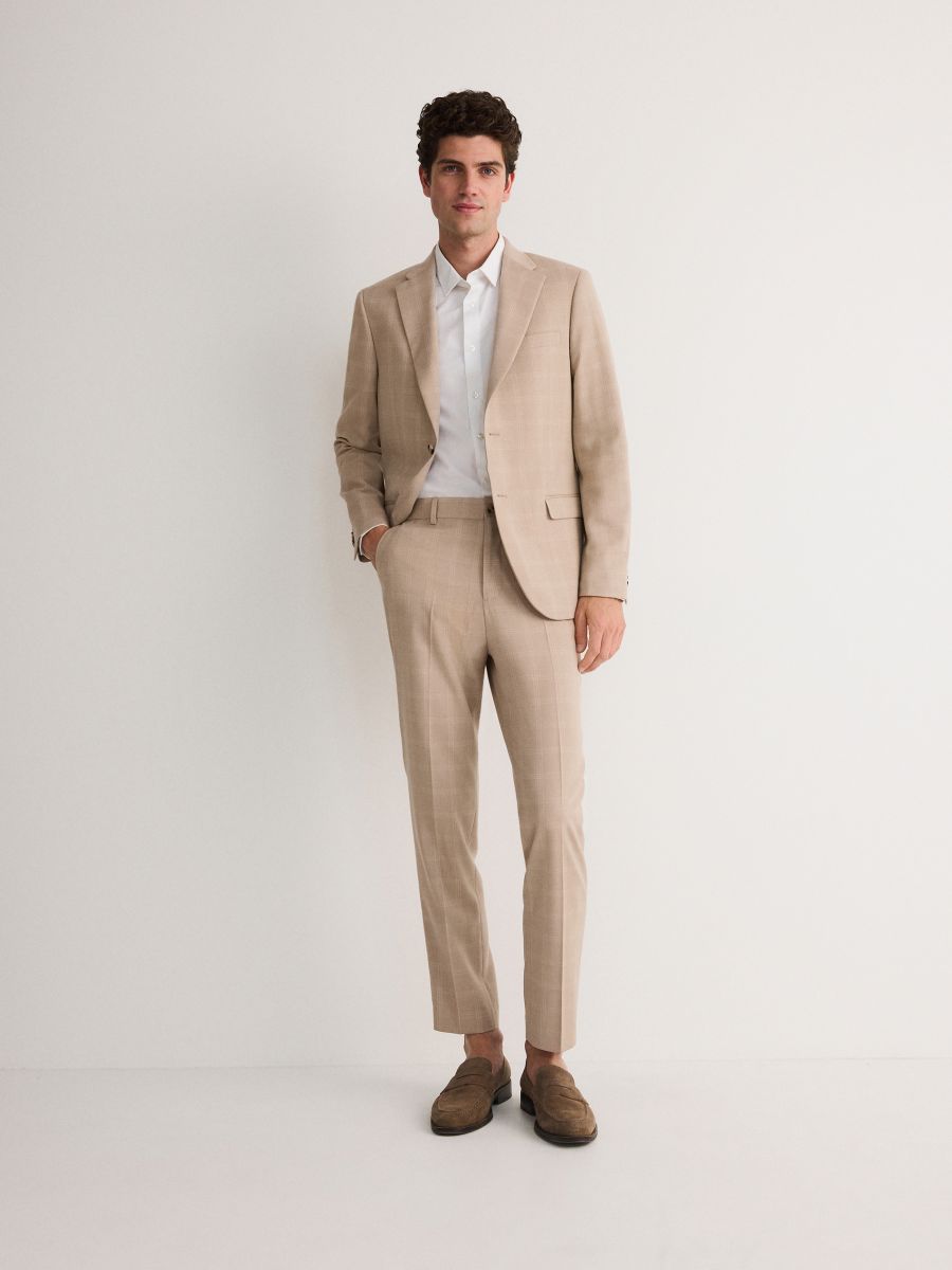 MEN`S TROUSERS - BEIGE - RESERVED