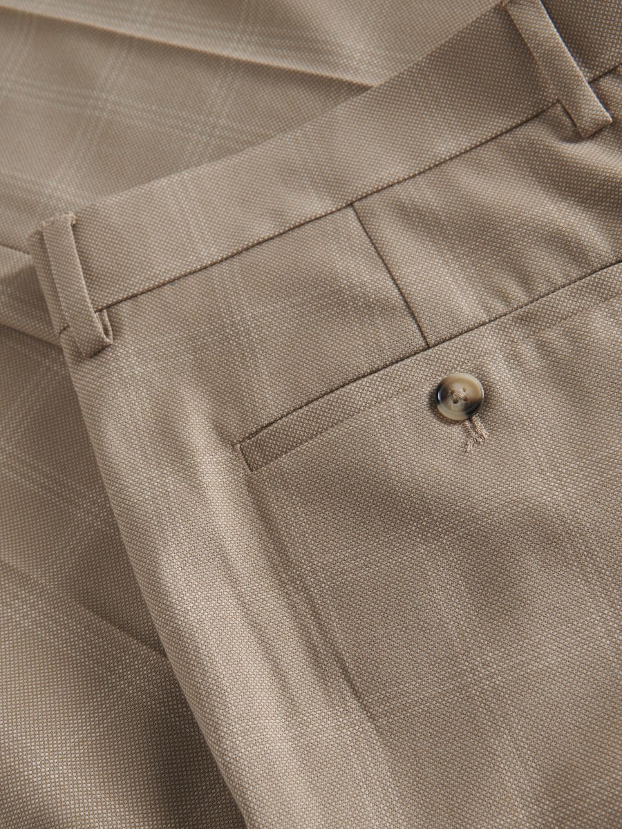Pantalon de costume slim fit - beige - RESERVED - 6