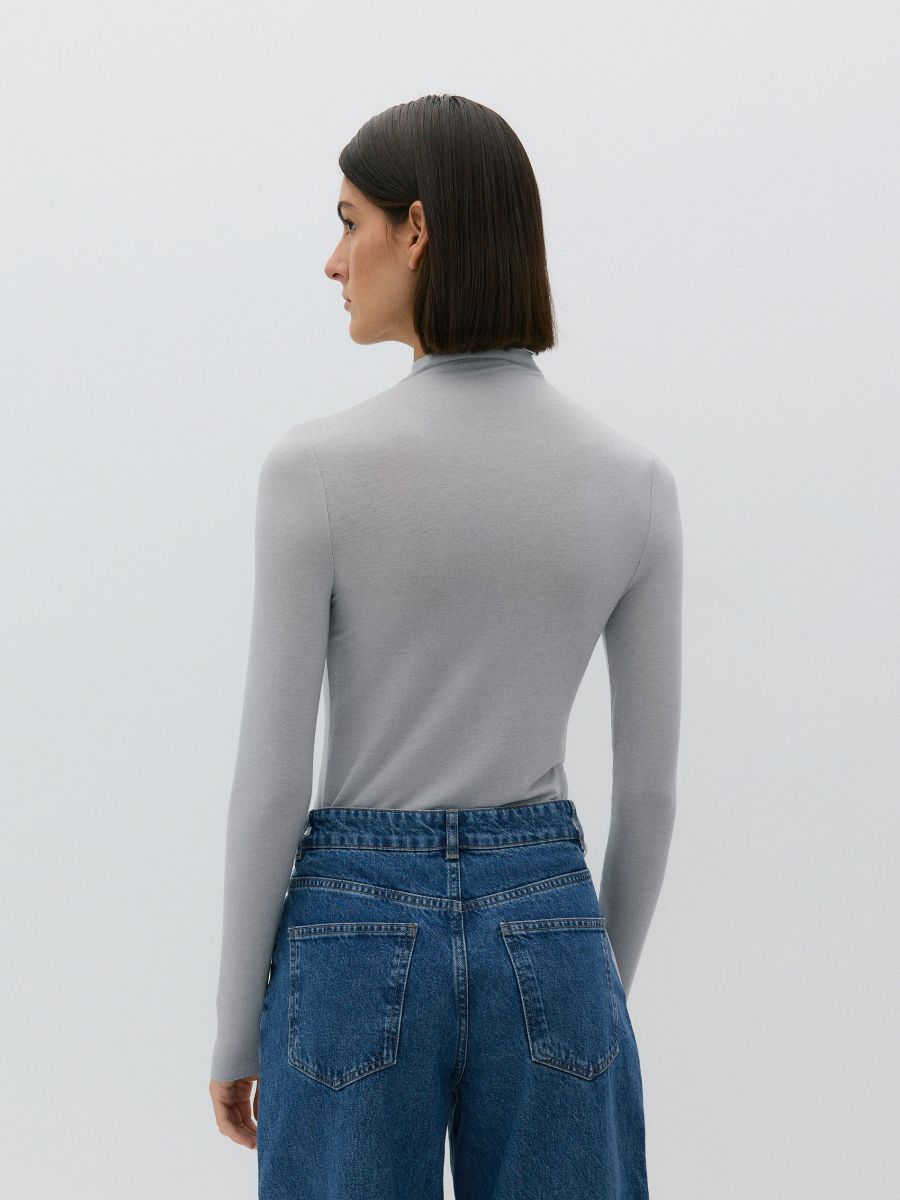 Longsleeve with wool blend - light grey - RESERVED - 3