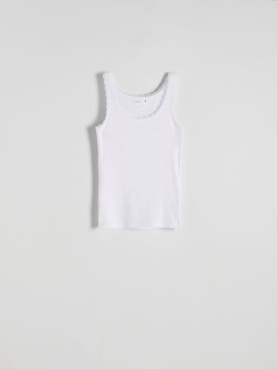 Top with lace - white - RESERVED - 4