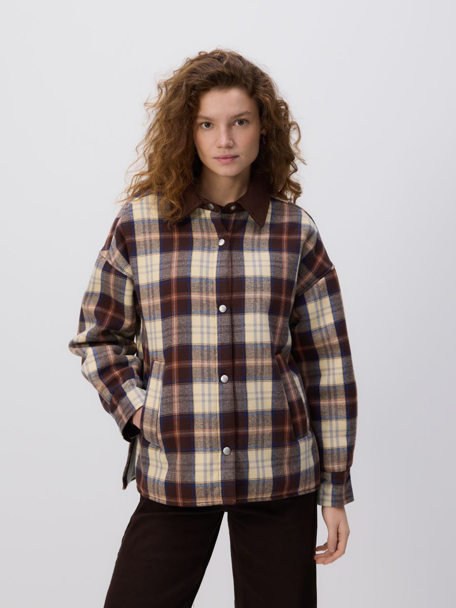 ジャケット・アウター #HOUSESET Kurtka shacket z kołnierzykiem Kolor wielobarwny - RESERVED